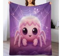 Spider Blanket Super Soft Comfortable Warm Anti-Pilling Blanket Suitable For All Seasons Bed Linen Sofa And Plush Decoration Travel Camping Blanket （130×150cm）