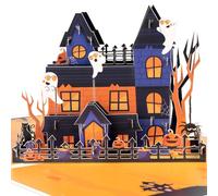 Spider Castle Pop Up Greeting Card with Blank Note & Envelope, celebration gift for Halloween, Love, Birthday, Anniversary, Special Moment, Holiday, Housewarming