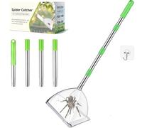 Spider catcher with long handle, non-contact insect catcher, live spider catcher, extra long cockroach gripper, ultimate spider catcher, safe catching and releasing spiders