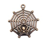 Spider Charms For Scrapbook Ornaments, 30x27mm, Antique Bronze Color, 10 Pieces
