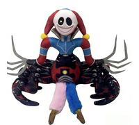 Spider Clown Plush Toy 30cm, Creepy Horror Stuffed Doll Soft Short Plush with PP Cotton, Spooky Monster Plushie Collectible Gift for Kids & Horror Fans Halloween Decor