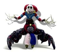 Spider Clown Plush Toy, Creepy Horror Stuffed Doll, Scary Monster Plushie, Short Plush with PP Cotton, 28cm Collectible Creepy Gift for Kids & Horror Fans