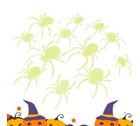 Spider Decor Halloween Spiders | Spider Glow In Dark Halloween Stickers | Realistic PVC Scary Spider Wall Sticker 12pcs Halloween Party