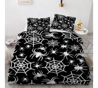 Spider Duvet Cover Sets Super king Abstract Animals 3D Printed Reversible Bedding Set 2 Pillowcases and Zipper Closure soft Microfiber lightweight Comforter Cover for Girls Boys yf 143