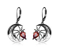 Spider Earrings for Women Sterling Silver Halloween Dangle Earrings Punk Spider Earrings Halloween Holiday Scary Party Jewellery Gifts (Spider Earrings)