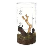 Spider Enclosure - Acrylic Reptile Terrarium Cage - Waterproof Arboreal Reptile Tank with Front Opening Door for Tarantula Spider Plant Praying Mantis