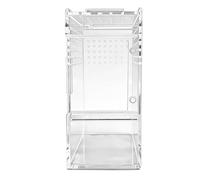 Spider Enclosure Box - Transparent Acrylic Build, Airflow Vent Design, Smooth Sliding Cover, Compact Display Size | Ideal For Keeping Jumping Spiders Turtle Tortoise Snake Gecko Crab Frog In Controlle