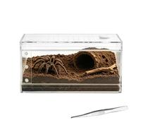 Spider Enclosure | Clear Acrylic Escape Proof | Jumping Spider Tank Lizard Cage - for Tarantulas, Praying Mantis, Frogs, Geckos, Lizards, Snakes, Feeding, Climbing, Observation