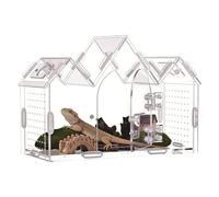Spider Enclosure,Clear Acrylic Terrarium Box with Magnetic Doors | Jumping Spider Enclosure Large,for Gecko Lizard Frog Reptile Snake Mantis Tortoise Bearded Dragon Hermit Crab Turtle