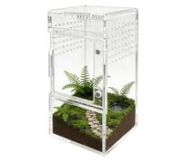 Spider Enclosure,Clear Ventilation Reptiles Habitat - with Sliding Lid Acrylic Enclosure | for Turtle Tortoise Snake Gecko Crab Frog