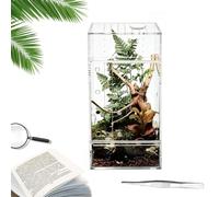 Spider Enclosure | Transparent Breathable Habitat - Gecko Enclosure Snake Breeding Box - for Tarantula Frog Gecko Lizard Snake Feeding Breeding Climbing