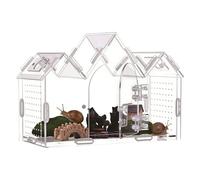 Spider Enclosures - 360° Clear Acrylic Tarantula House, Zero- Magnetic Door, Fruit-Fly Proof Ventilation, Nano Micro-Habitat For Jumping Spiders | For Mantis