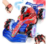 Spider F1 Gesture Sensing RC Stunt Car with Light, Music & Spray, 360° Rotation Drift Car Toys for Boys, 4-12 Year Old Birthday Gift