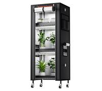 SPIDER FARMER 2025 4-Tier Plant Stand with 6Pcs 30cm Full Spectrum 5000K LED Grow Lights and Tent Cover Mini Greenhouse Height Adjustable for Seed Starting Indoor Plants Growth 40x30x120cm