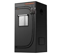 Spider Farmer 2x2 Grow Tent 2025 New, 24"x24"x48", with Hook for Controller, View Window, Side Buckle for Door, 1680D Thicken Mylar Canvas for Indoor Hydroponic Growing for SF1000, SE1500, G1500