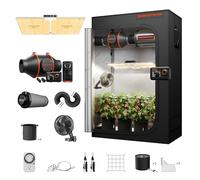 SPIDER FARMER 4x2 Grow Tent Complete System SF-2000 LED Grow Light with Samsung LM301H EVO & Dimmable Lights 24" x 47" x 71" Grow Tent 4 Inch Inline Fan Filter with Temperature Humidity Controller