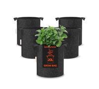 SPIDER FARMER 5-Pack 5 Gallon Grow Bags Heavy Duty Thickened Nonwoven Plant Fabric Pots with Handles