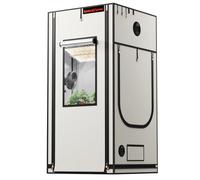 Spider Farmer Pro Grow Tent 90 x 90 x 180 cm with Roll-Up Door, Observation Window, Removable Base Sheet, 2000D Mylar Fabric, for Indoor Hydroponics with SF2000Pro, SE3000, G3000