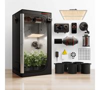 Spider Farmer SF2000PRO LED+0.9x0.9x1.8m Pro Grow Tent Kits+4'' Fan Kits+GGS