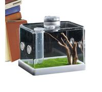 Spider Feeding Box - High Transparency Acrylic Enclosure, Mini Led Habitat for Jumping Spiders Stick inseect Reptiles | Compact Landscaping Display for ecologicl Use