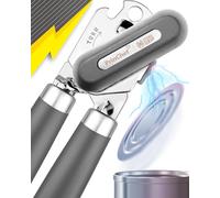 SPIDER GRIP Can Opener, No-Trouble-Lid-Lift Manual Handheld Can Opener with Magnet, Smooth Edge Safe Cut for Beer/Tin/Bottle, Big Turning Knob Anti-Slip Handle Good for Seniors with Arthritis