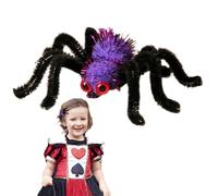 Spider Hair Claw - Spider Web Hair Claw | Realistic Plush Spider Hair Accessories, Girls Barrettes, Gothic Horror Costume Supplies, Hairpins