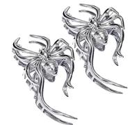 Spider Hair Clips, Spider Hair Clips, Spider Web Claw Clips - Metal Non-Slip Barrettes, Hair Accessories, Crab Clips for Hairstyles