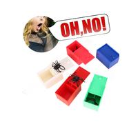 Spider Halloween Prank Toy Hidden In A Box Fake Spider Play Gag Joke Scare Gift