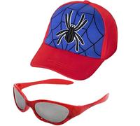 Spider Hat for Kids - Spider Web Sunglasses and Baseball Cap Set for Boys - Adjustable Summer Sun Hat and Sunglass Hero Fans Gifts, Kids Holiday Travel Essentials Boys Gifts 2 3 4 5 6 Years(Classic)