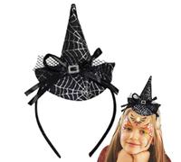 Spider Headband Costume - Halloween Accessory | Spooky Cosplay | Ghost Girl, Elastic Hairband | Halloween Spiderweb Headband For Girls And Women, Ghost-themed Costume Accessory For Parties, Dress-up,