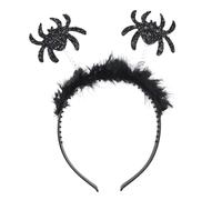 Spider Headband Costume - Halloween Girl Dress-up |Ghost Outfit, Spooky Hairband | Elastic Headwear | Spiderweb Halloween Headband For Women And Girls, Ghost Costume Accessory For Party, Event, Or Ph