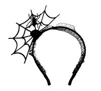 Spider Headband Costume - Halloween Spider Hair Halo, Ghost Costume Accessories | Large Elastic Web Headpiece for Girls, Children and Adults, Theme Party Dress, Witch Cosplay, Scary Holiday -Ou