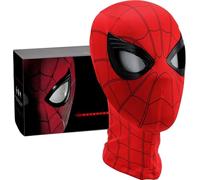 Spider-hero Mask,Mask with Moving Light Up eyes, Halloween Party Favors Gifts for Man Kids Birthday Gift (black)