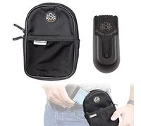 SPIDER HOLSTER - SpiderMonkey Utility Pouch - Self locking belt accessory clip with convenient storage pouch for your keys, spare batteries, money, and more!
