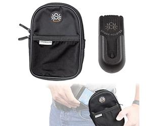 SPIDER HOLSTER - SpiderMonkey Utility Pouch - Self locking belt accessory clip with convenient storage pouch for your keys, spare batteries, money, and more!