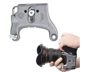 Spider Holster - SpiderPro DSLR Camera Plate for Any Spider Camera Holster Constructed from Durable Stainless Steel & Aluminum with Anti-Slip Pads - 1/4" x20 Mounts for Any Tripod Adapter Plate
