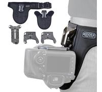 SPIDER HOLSTER - SpiderPro DSLR Dual Camera System v2 for Carrying TWO Professional Cameras and Heavy Gear Featuring Belt with Dual Self-Locking Camera Holsters for Secure Quick-Draw Camera Access