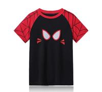 Spider Icona T-Shirt, Basic Round Neck T-Shirt Men, Icon Logo Spider, T-Shirt, Summer Short Sleeve T-Shirt for Children with Reflective Spider Web, Logo T-Shirt Men, 10-12 Years
