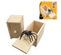 Spider in a Box Prank, 2 Pack Hilarious Jumping Spider Scare Toy, Fun Prank Box for Kids and Adults, Perfect for Parties and Halloween, 5.5 x 6 x 9 cm