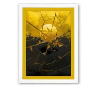 Spider in Shadow Modern Framed Wall Art Print A1 (84.1×59.4cm) White, Wall Decor for Living Room, Bedroom, Office & Home, Ready to Hang, Art Gift