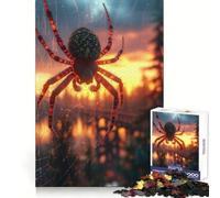 Spider in Sunset View Jigsaw Puzzles 1000 Pieces for Teenagers Mind Skill Toy Casual Fun Design Assembly Stylish Gift 38x52cm