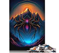 Spider Jigsaw Puzzles for Adults Kids. 1000 Piece Whimsical Challenge Toy Educational Game Home Decoration for Educational Games 1000pcs (38x26cm)