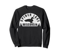 Spider Lake Northern Wisconsin Loon Sweatshirt