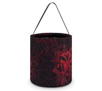 Spider Lilies Large Easter Basket Candy Bags Canva Tote Bag Portable Hallowee Bucket