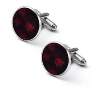 Spider Lilies Round Cufflinks for Men Classic Cuff Links Jewellery for Wedding Business Party