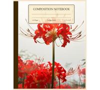 Spider Lily Composition Notebook College Ruled: Spider Lily Anime Design Journal for Students, 110 Pages Lined Paper