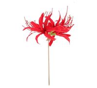 Spider Lily Hairpin - Vintage Asian Ornament | Red Flower Style Pin, Elegant Bridal Updo Accessory, Chinese Inspired Headpiece For Women Girls Wedding Festival Photography Traditional Costume St