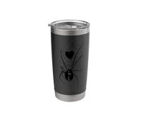 Spider Love Web with Black Widow and Spidey Spiderweb Heart Stainless Steel Insulated Tumbler
