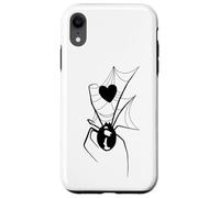 Spider Love Web with Black Widow and Spidey Spiderweb Style Case for iPhone XR