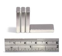 Spider Magnetics Ltd 4 Strong Magnets N52 Grade 25x10x4 mm Neodymium Block craft 25mm x 10mm x 4mm